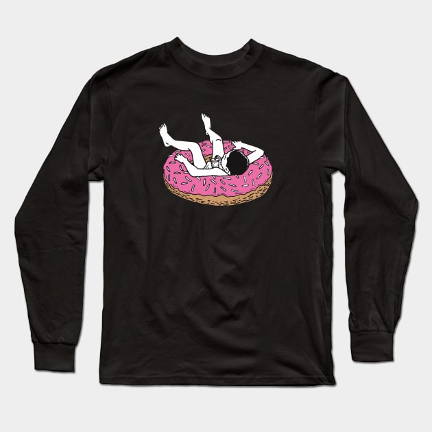 Donut Boy Long Sleeve T-Shirt by marslegarde